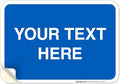 Personalized Custom Blue Background Customize by SigoSigns