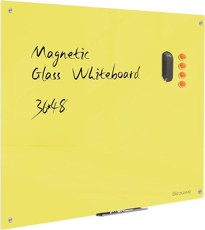 Magnetic Glass Dry Erase Board by Unknown