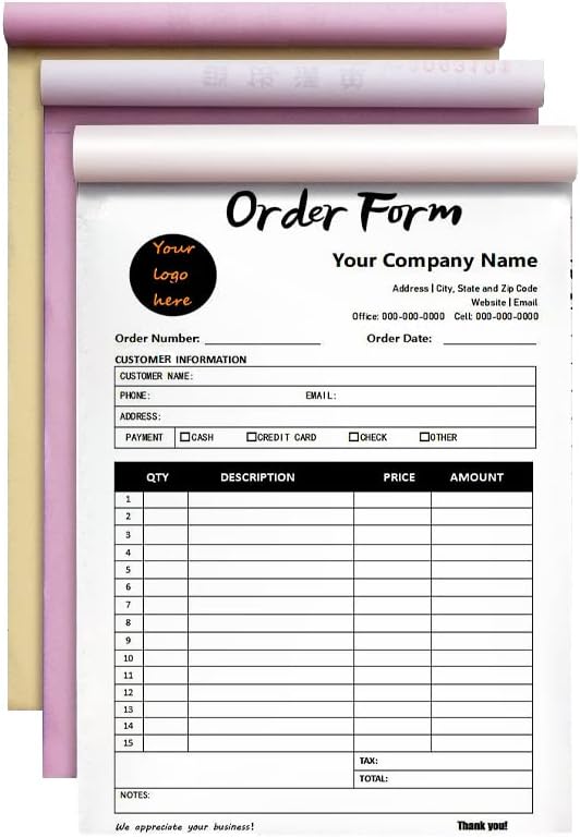Custom Carbonless Sales Invoice Form Books by Unknown