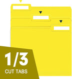 File Folder, RAZCC 150 Pack 1/3 Cut Tab File Folders Letter Size, Folders - Image 3
