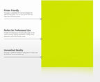 LUXPaper 8.5" x 11" Paper | Letter Size | Wasabi Green | 80lb. Text | 50 Qty - Image 8