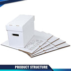 PIT66 5 Pcs Comic Book Storage Boxes, Holds 150-175 Comics Each, Collapsible - Image 6