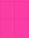 8-1/2 x 11" Neon Color High Light Fluorescent Labels by NextDayLabels