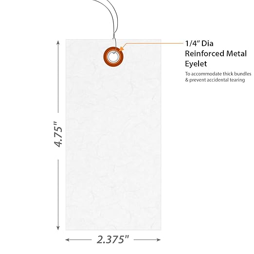 SmartSign Blank White Shipping Tags - Image 5