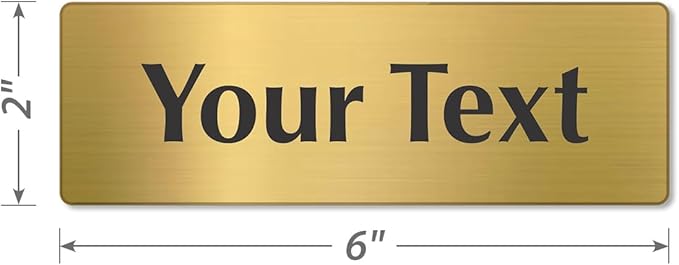 SmartSign Custom Brass Sign - Image 5
