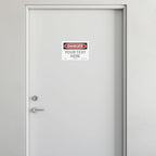 Custom OSHA Style Danger Sign 7" x 10" Adhesive Vinyl Sign, Customizable "Your - Image 3