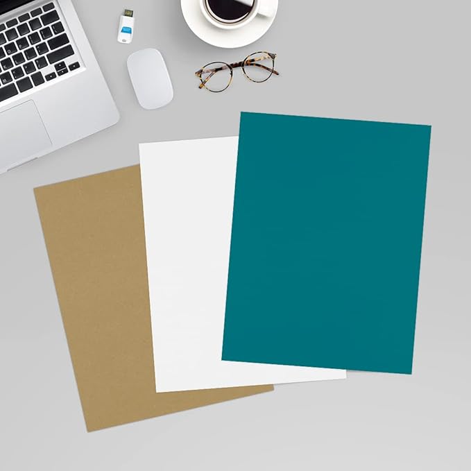 LUXPaper 8.5" x 11" Cardstock | Letter Size | Teal | 100lb. Cover | 50 Qty - Image 6