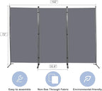 Room Divider 6FT Folding Privacy Screens, 3 Panel Partition Room Dividers - Image 5