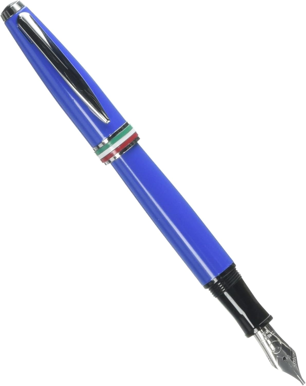 Monteverde USA Aldo Domani Italia Fountain Pen Exotic Blue - Stub Nib - Luxur...