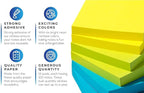 Infiniko Sticky Notes 3x3 Inch, 1200 Sheets, 6 Bright Color Sticky Pads - Image 2