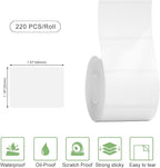 Risio Thermal Labels 1.57"x1.18", 220 Labels/Roll, Waterproof, Oil-Resistant - Image 2