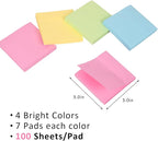 HappyHapi Sticky Notes 3x3 Inch 2800 Sheets, 28 Pack 100 Sheets/Pad, 4 Soft - Image 3