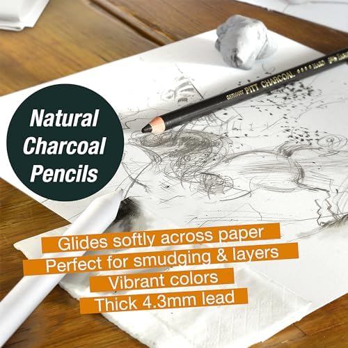 faber-castell try it box: dry mediums - 17 showing dimensions