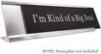 2" x 8" Aluminum Desk Name Plate Holder, Office Business Desk Sign Holder - Image 2