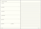 LEUCHTTURM1917 367744 Weekly Calendar & Notebook Pocket (A6) 2024, with Extra Book for Addresses and Anniversaries, Stone Blue, German, 12 Months