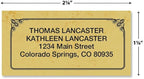Antique Personalized Return Address Labels- Set of 144, Large Self-Adhesive - Image 2