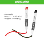 LOUKin Magnetic and Adhesive Marker Holder, Dry Erase Accessory Tray Set - Image 10