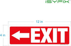 iSYFIX Exit Signs Stickers 2 Pack 12x4 Inch - Image 8