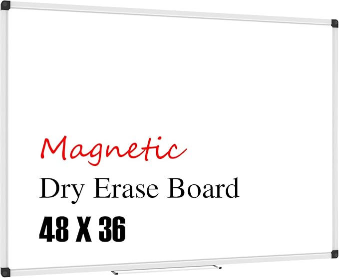 XBoard Magnetic Whiteboard 48 x 36, Dry Erase Board by XBoard