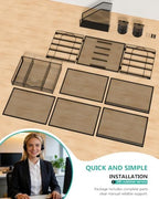 wali desk file organizer, 5 tier desktop paper, view 9