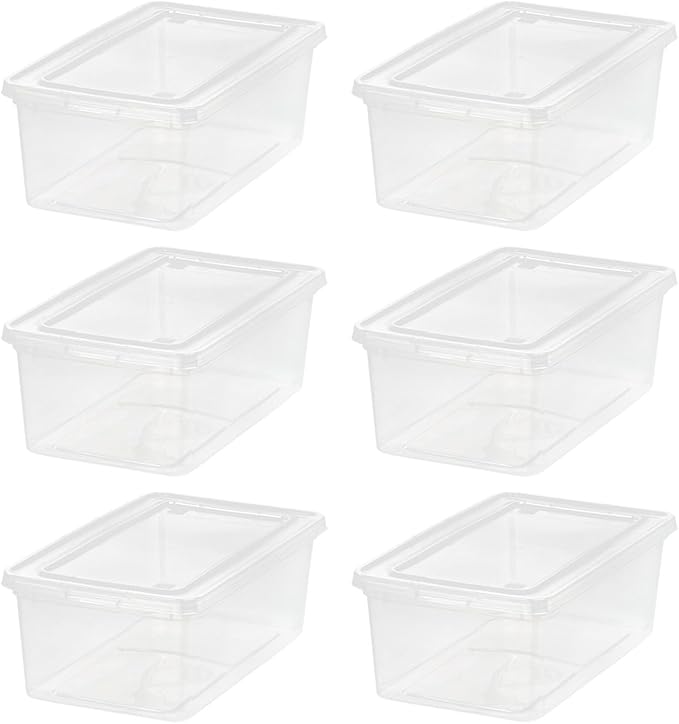IRIS USA 6-Pack Storage Bins by IRISUSA