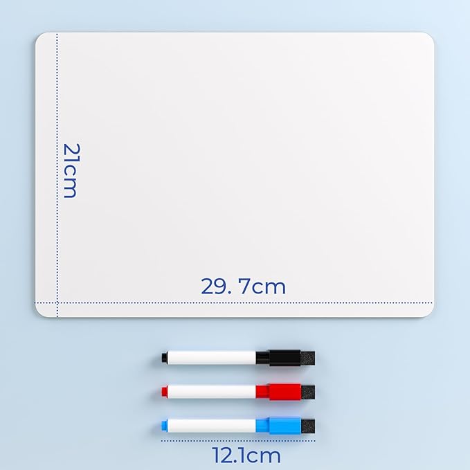 Nicpro 9 x 12 inches Lapboard Small Dry Erase Lap Board Double Sided - Image 2