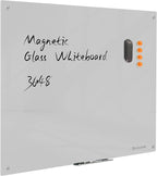 Magnetic Glass Dry Erase Board by Unknown