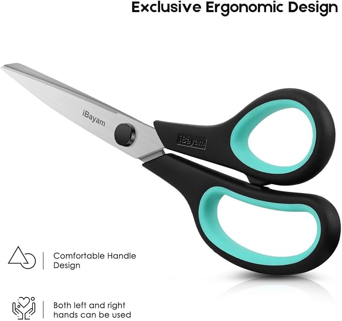 3-Pack 8" Heavy Duty Scissors - Image 2