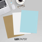LUXPaper 8.5" x 11" Paper | Letter Size | Pastel Blue | 60lb. Text | 500 Qty - Image 9
