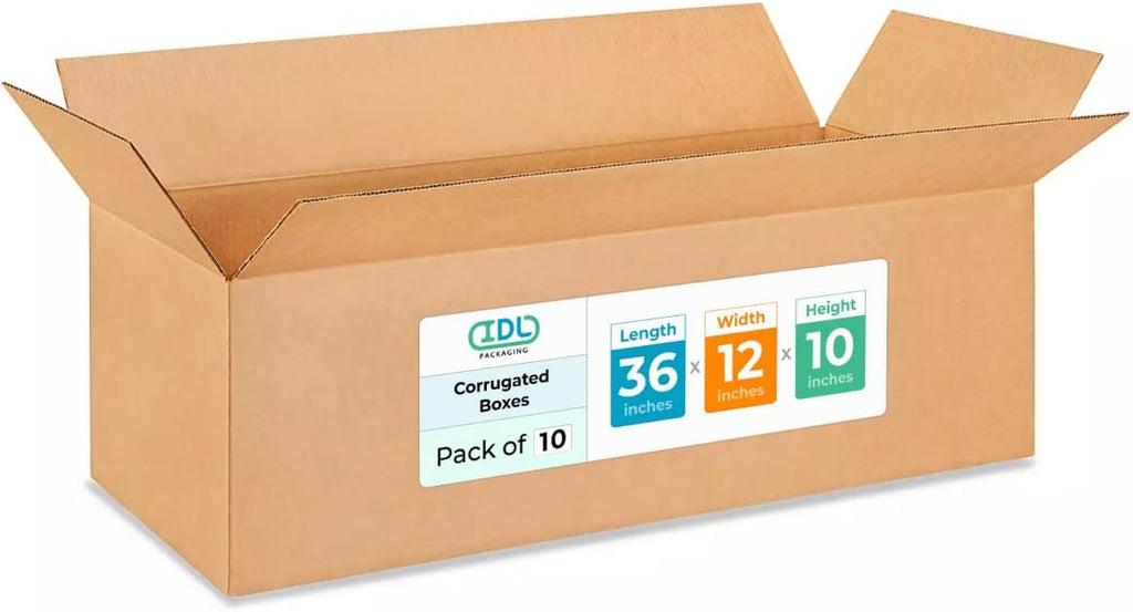 Large Shipping & Moving Boxes 36x12x10 inches