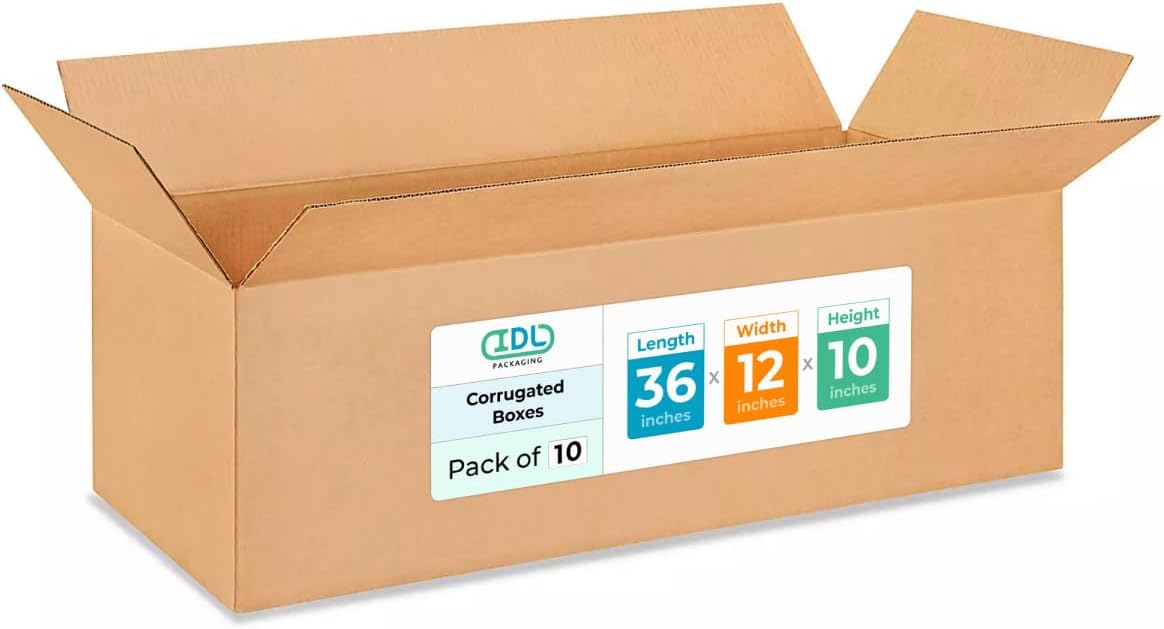 Large Shipping & Moving Boxes 36x12x10 inches
