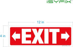 iSYFIX Exit Signs Stickers 6 Pack 12x4 Inch - Image 7
