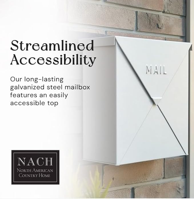 NACH Mailboxes for Outside Wall Mount, Waterproof Mailboxes for Outside - Image 3