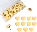 Aoxsie 28pcs Decorative Cute Push Pins Heart Yellow Thumbtacks Thumb Tacks by Unknown