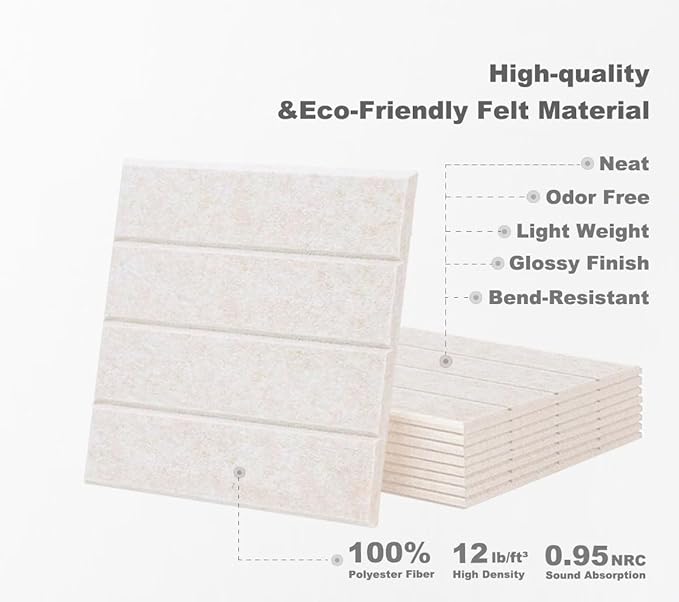 G Gamit Large Felt Wall Tiles Bulletin Board, Large Cork Board Alternative - Image 3