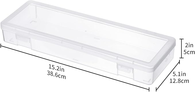 novelinks Stackable Plastic Clear Storage Box Containers - Image 3