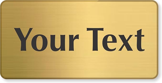 SmartSign Custom Brass Sign by SmartSign