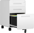 AFAIF 3 Drawer File Cabinet, Fully Assembled Mobile File Cabinets by AFAIF