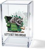 Vgrti Let痴 Get This Bread Acrylic Cosmetic Pencil Pen Holder Cup, Funny Raccoon by Unknown