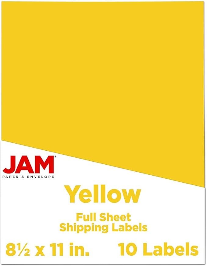 JAM PAPER Full Sheet Shipping Labels by JAMPaper