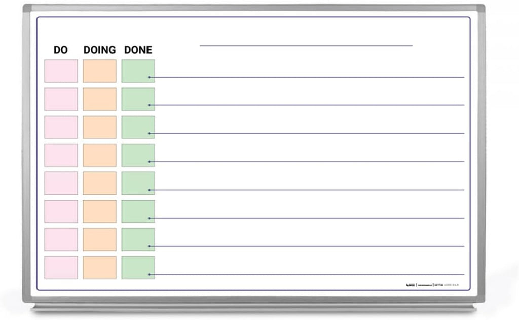 Do - Doing - Done List Whiteboard 36" x 24"