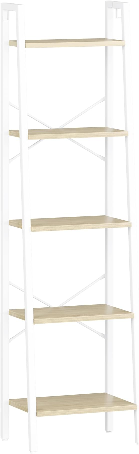 Hzuaneri Ladder Shelf, Bookshelf Bookcase, Freestanding Corner Storage Shelve - Image 9