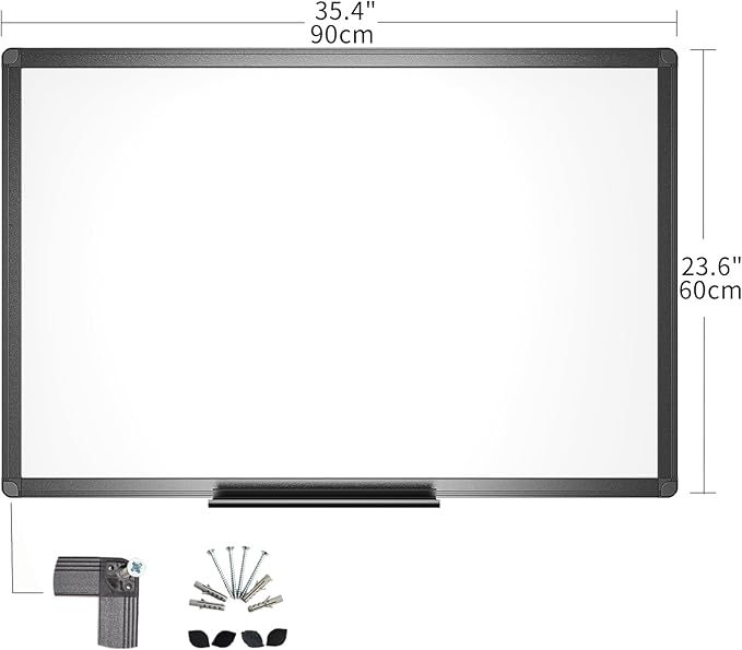 VIZ-PRO Magnetic Dry Erase White Board, 36 X 24 Inches - Image 3