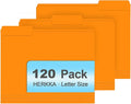File Folder, HERKKA 120 Pack 1/3 Cut Tab File Folders, File Folders Great by HERKKA