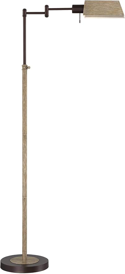 Regency Hill Jenson Rustic Farmhouse Industrial Swing Arm Pharmacy Floor Lamp - Image 2