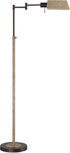 Regency Hill Jenson Rustic Farmhouse Industrial Swing Arm Pharmacy Floor Lamp - Image 2