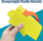 Chell 5"x8" Plastic Index Card Dividers, Primary Colors, 25 Pack | Heavyweight, A-Z, Made of Polypropylene, Alphabetical Stickers, Blank Stickers
