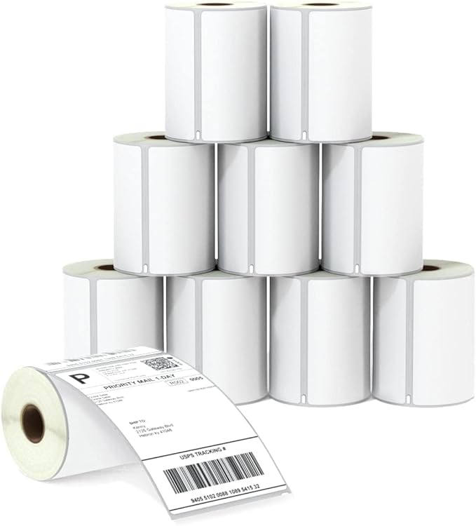 BETCKEY - Compatible DYMO 1744907 Shipping Labels, Perforated, Compatible by BETCKEY