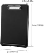 ZCZN Plastic A4 Form Storage Box Case, Clipboard Case, Suitable - Image 3