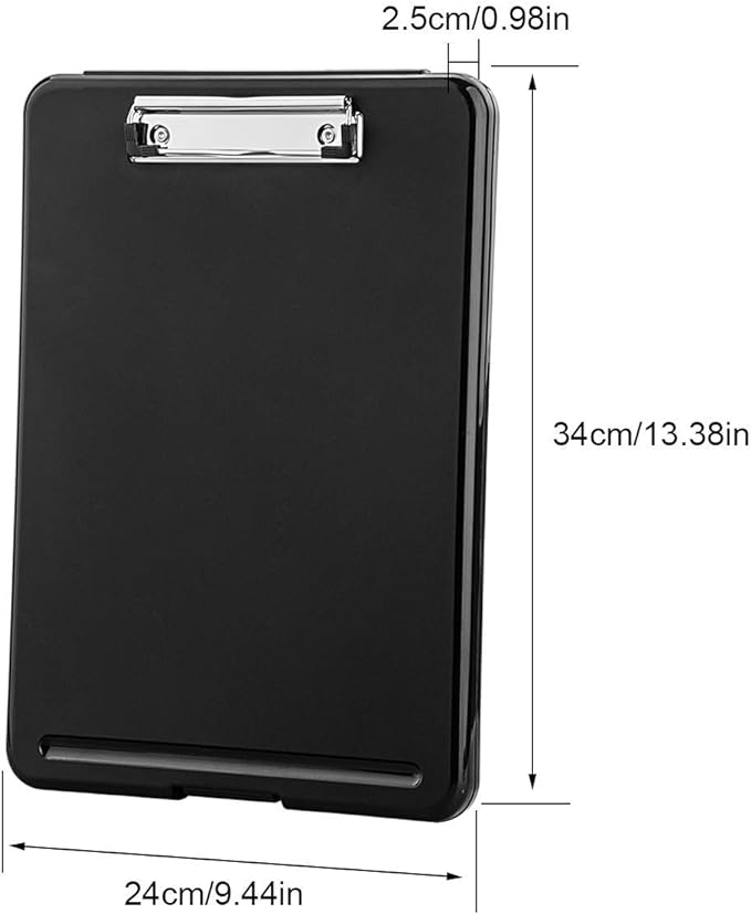 ZCZN Plastic A4 Form Storage Box Case, Clipboard Case, Suitable - Image 3